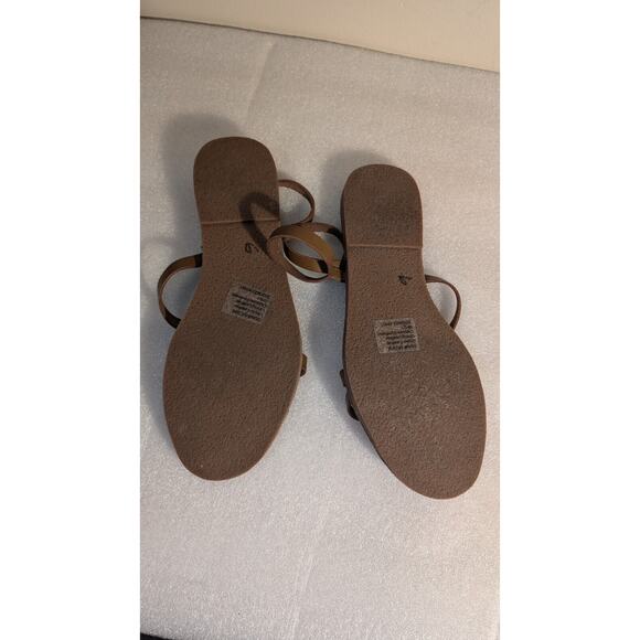 Madewell Boardwalk Ankle Strap Sandals Womens Size 8 Brown NWOB89 - Picture 4 of 5